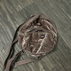 Dickies velvet pink backpack